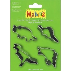 #37102 Makins Clay Cutters- 4 Piece Set - Dinosaurs