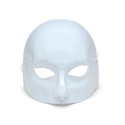 White Half Face Mask