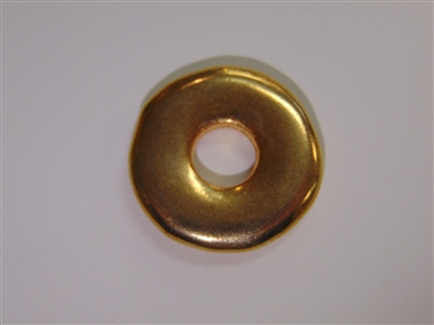 30mm Donut Gold Washed