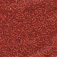 DB043 Silver Lined Red Orange - Miyuki Delica Seed Beads - 11/0