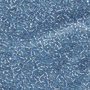 DB044 Silver Lined Light Blue - Miyuki Delica Seed Beads - 11/0