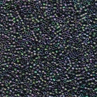 DB1053 Matte Metallic Purple-Green-Gold Iris - Miyuki Delica Seed Beads - 11/0