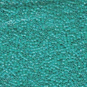 DB166 Opaque Turquoise AB - Miyuki Delica Seed Beads - 11/0