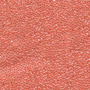 DB235 Lined Crystal Salmon Luster - Miyuki Delica Seed Beads - 11/0