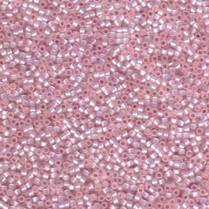 DB624 Dyed Silver Lined Light Pink Alabaster - Miyuki Delica Seed Beads - 11/0