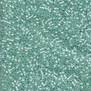 DB626 Dyed Silver Lined Light Mint Green - Miyuki Delica Seed Beads - 11/0