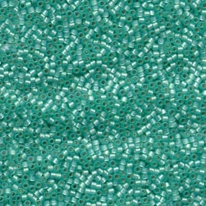 DB627 Dyed Silver Lined Mint Green - Miyuki Delica Seed Beads - 11/0