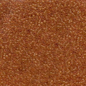 DB781 Dyed Matte Transparent Amber - Miyuki Delica Seed Beads - 11/0