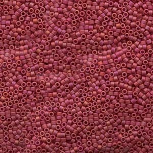 DB874 Matte Opaque Maroon AB - Miyuki Delica Seed Beads - 11/0