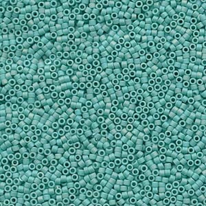 DB878 Matte Opaque Turquoise AB - Miyuki Delica Seed Beads - 11/0