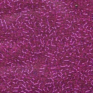 DB1340 Dyed Silver Lined Bright Fuchsia - Miyuki Delica Seed Beads - 11/0