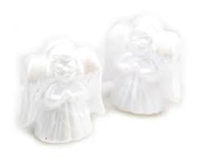 Angel Pony Beads - Pearl White