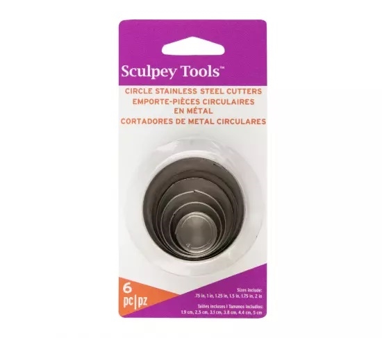 Sculpey Toolsâ„¢ Graduated Cutters: Circle, 6 pc