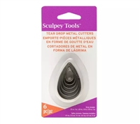 Sculpey Toolsâ„¢ Graduated Cutters: Tear Drop, 6 pc