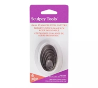 Sculpey Toolsâ„¢ Graduated Cutters: Oval, 6 pc