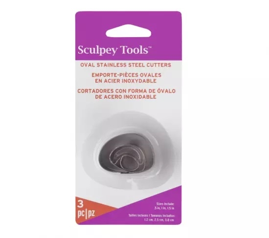 Sculpey Toolsâ„¢ Cutters: Irregular Oval, 3 pc