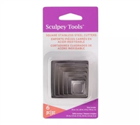 Sculpey Toolsâ„¢ Cutters: Square, 6 pc