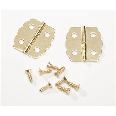 Brass Hinges - Curved - 7/8"