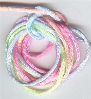 2 mm Rattail Craft Cord - Variegated Colors