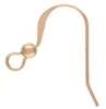 Rose Gold Filled Flat Fishhook Earring with Ball