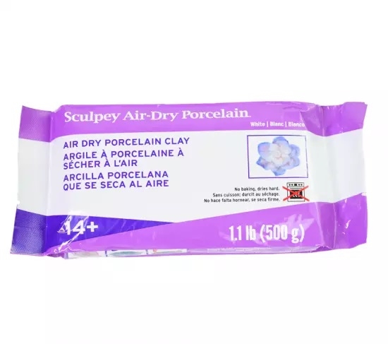 Sculpey Air-Dry Porcelain Clay- White