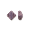 Silky Bead, 6mm, 2-Hole - Chalk Vega