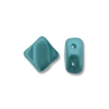 Silky Bead, 6mm, 2-Hole - Pastel Aqua