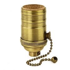 UL Approved Brass Shell Sockets - Pull Chain