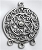 Sterling Silver Chandelier Pendant - Circle