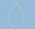 Sterling Silver Chandelier Pendant - 40mm x 27mm Teardrop