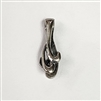 Sterling silver Oxidized Waves Pick Bail