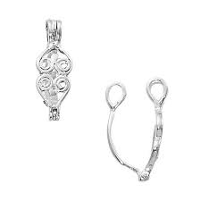 Sterling Silver Filigree Hinged Bail