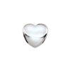 Sterling Silver Heart Bead - 5mm - 1.5mm Hole Size