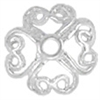 Sterling Silver Filigree Bead Cap - 7.5mm