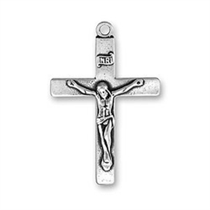 Sterling Silver Charm- Medium Basic Crucifix
