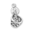 Sterling Silver Charm- Basketball & Net