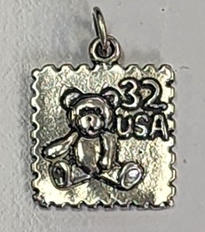 Sterling Silver Charm- Bear Stamp