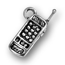 Sterling Silver Charm- Cell Phone