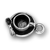 Sterling Silver Charm- Tea Cup & Saucer