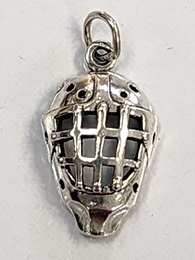 Sterling Silver Charm- Goalie Mask