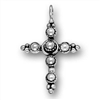 Sterling Silver Charm- Beaded Cross