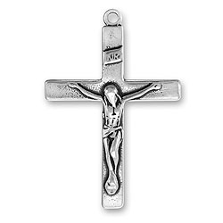Sterling Silver Charm- Large Basic Crucifix