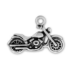 Sterling Silver Charm- Motorcycle