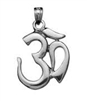 Sterling Silver Charm- Large Om