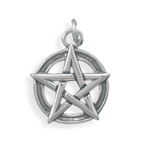 Sterling Silver Charm- Pentagram