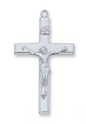 Sterling Silver Charm- Medium Plain Crucifix