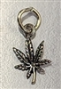 Sterling Silver Charm- Marijuana Leaf