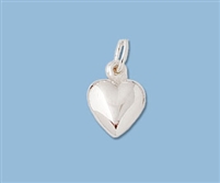 Sterling Silver Charm- Small Puffy Heart
