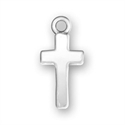 Sterling Silver Charm- Thin Cross