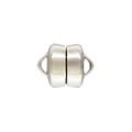 Sterling Silver Magnetic Snap Button Clasp - 8mm